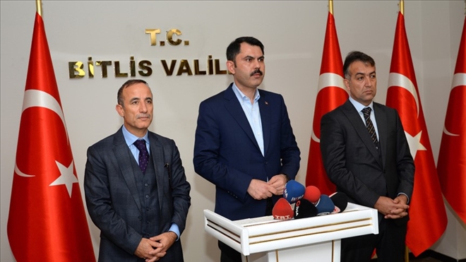 Çevre ve Şehircilik Bakanı Kurum: Bitlis düzenli içme suyu ve kanalizasyon altyapısına kavuşacak