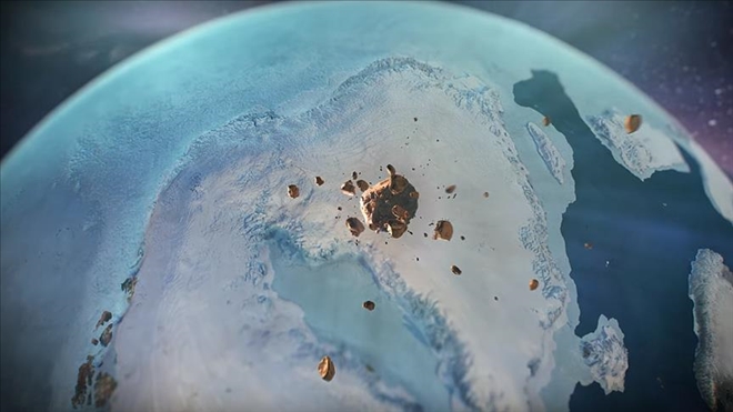 Grönland´de Buz Tabakası Altında Dev Krater Keşfedildi