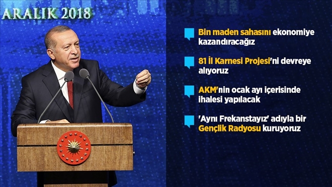 Erdoğan ikinci 100 günlük hedefleri açıkladı