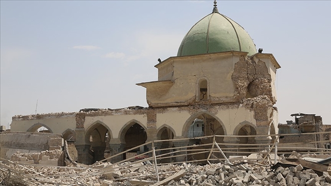 Musul´da DEAŞ´ın yıktığı tarihi caminin yeniden inşasına başlandı