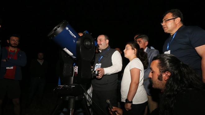 Sanayi ve Teknoloji Bakanı Varank, 21. Ulusal Gökyüzü Gözlem Şenliğine katıldı