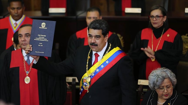 Venezuela´da Maduro devlet başkanlığı için yemin etti
