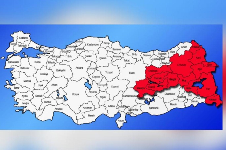 Silahlı şiddet olayları en az Doğu Anadolu
