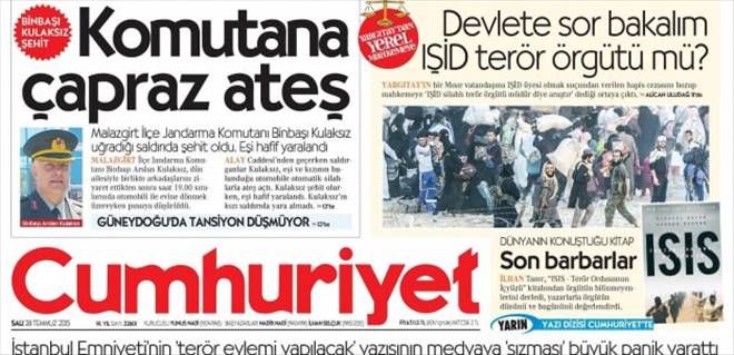 Cumhuriyet´ten bir skandal daha