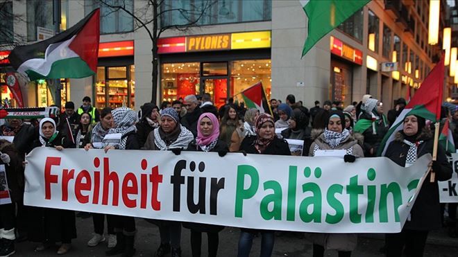 ABD´nin Kudüs kararı Berlin´de protesto edildi