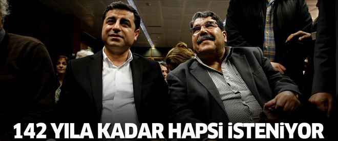 Demirtaş´ın 142 yıla kadar hapsi isteniyor!