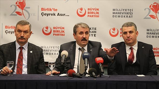 BBP PARTİSİ GENEL BAŞKANI DESTİCİ: BU HAREKAT ASLA KÜRTLERE YÖNELİK DEĞİLDİR