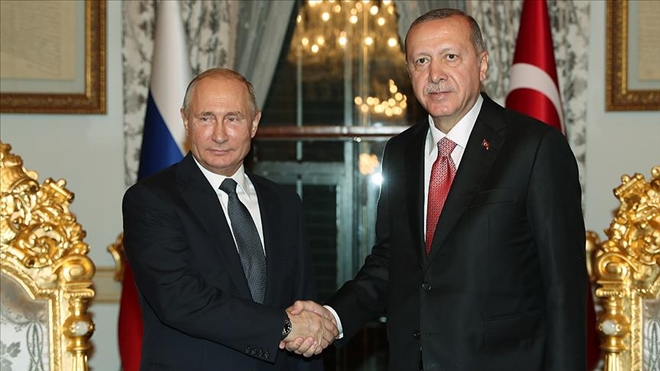 Erdoğan İle Putin Bir Araya Geldi