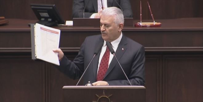 BAŞBAKAN YILDIRIM ´ELİMDE BELGELERLE GELDİM´ DEYİP AÇIKLADI