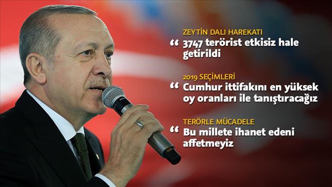 CUMHURBAŞKANI ERDOĞAN: CUMHUR  İTTİFAKINI EN YÜKSEK OY ORANLARI İLE TANIŞTIRACAĞIZ