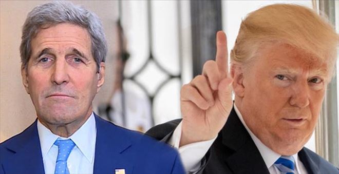 TRUMP´TAN KERRY´YE ÇOK SERT TEPKİ: BU PİSLİĞİ YARATAN KİŞİDİR