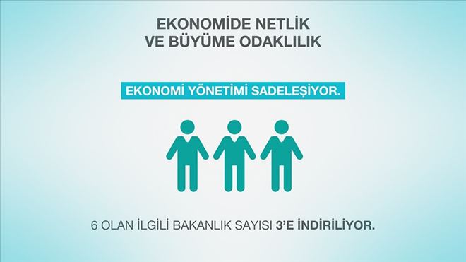 EKONOMİ YÖNETİMİNDE YENİ DÖNEM