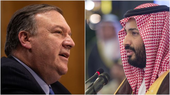 ABD DIŞİŞLERİ BAKANI POMPEO, SUUDİ VELİAHT PRENS SALMAN İLE TELEFONDA GÖRÜŞTÜ