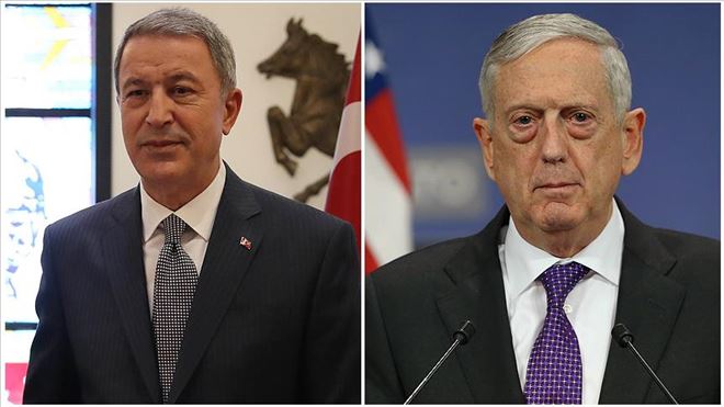 Hulusi Akar ile James Mattis telefonda görüştü