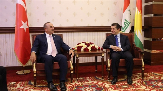 Mesrur Barzani, Çavuşoğlu´yla görüştü