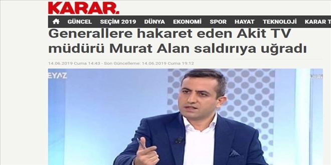 Karar Gazetesi Generalleri ´eleştiriden´ korurken, yapılan saldırıyı da görmedi!