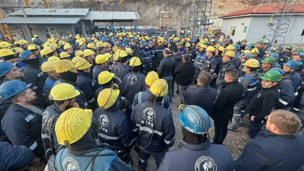  Çayırhan madencilerinden özelleştirme kararına tepki: 500 madenci kendini madene kapattı