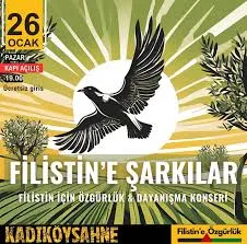 FİLİSTİN’E ÖZGÜRLÜK PLATFORMU “Filistin’e Şarkılar Konseri’ düzenliyor